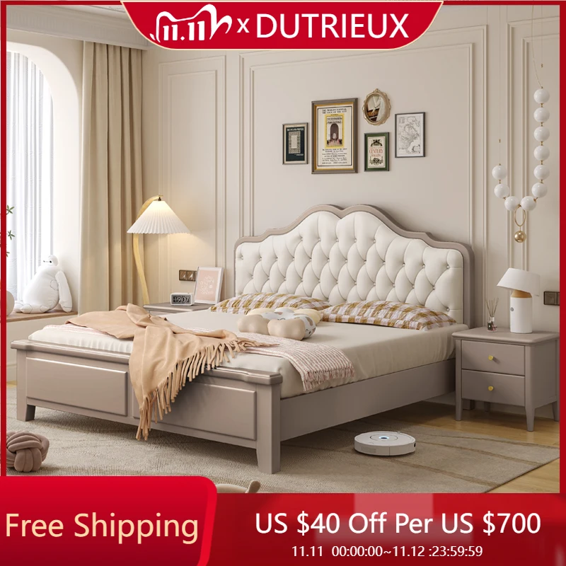 Frame Luxury Bed Children Double European Cheap Aesthetics Bed Minimalist Aesthetics Fashionable Ltalian Wood Muebles Furniture
Frame Luxury Bed Children Double European Cheap Aesthetics Bed Minimalist Aesthetics Fashionable Ltalian Wood Muebles Furniture