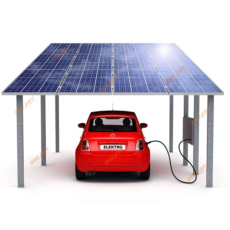 SOEASY Photovoltaic Ground Mount Carport Solar System Aluminium Solaire Carport Structural for Car Parking
SOEASY Photovoltaic Ground Mount Carport Solar System Aluminium Solaire Carport Structural for Car Parking