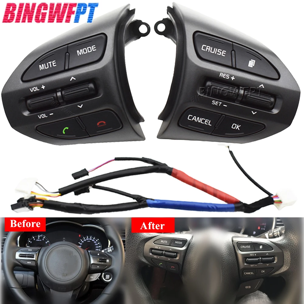 For Kia K5 Optima 2014-2015 Car Steering Wheel Buttons Car-styling Button Switch Cruise Volume Control Buttons
For Kia K5 Optima 2014-2015 Car Steering Wheel Buttons Car-styling Button Switch Cruise Volume Control Buttons