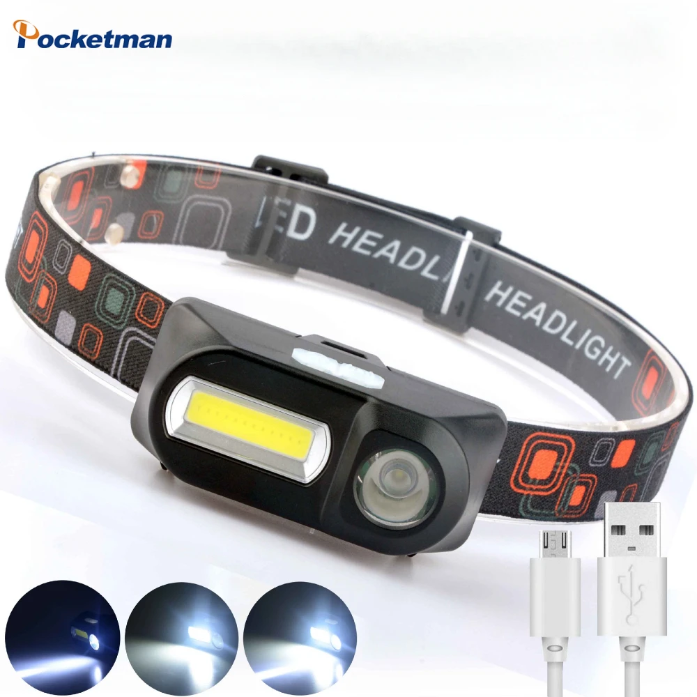 Portable LED Headlamp USB Rechargeable COB Mini Camping Head Lamp Outdoor Waterproof Fishing Headlight Flashlight Torch
Portable LED Headlamp USB Rechargeable COB Mini Camping Head Lamp Outdoor Waterproof Fishing Headlight Flashlight Torch