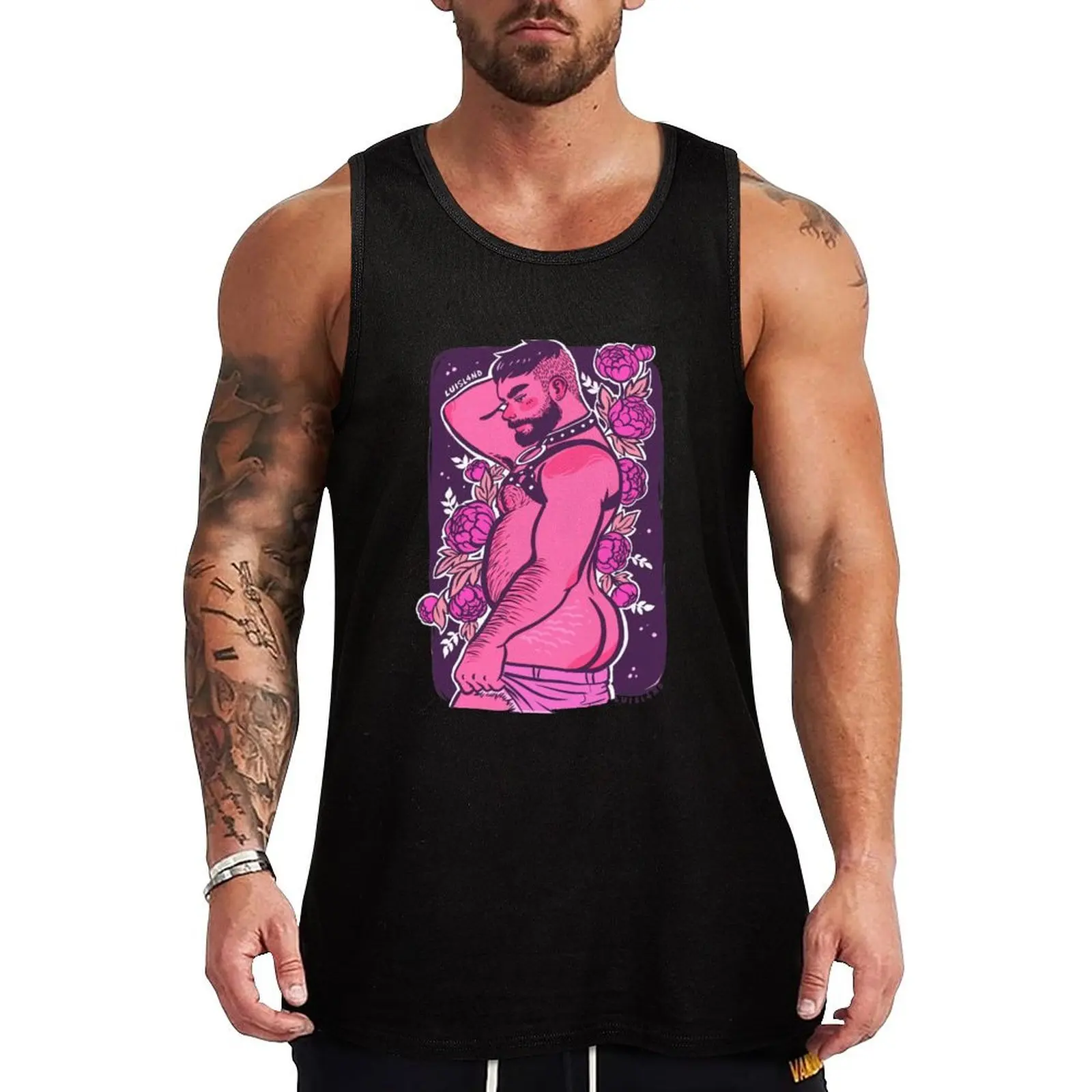 Bear and flowers Tank Top Men's cotton t-shirt Men's gym t-shirts bodybuilding for men
Bear and flowers Tank Top Men's cotton t-shirt Men's gym t-shirts bodybuilding for men