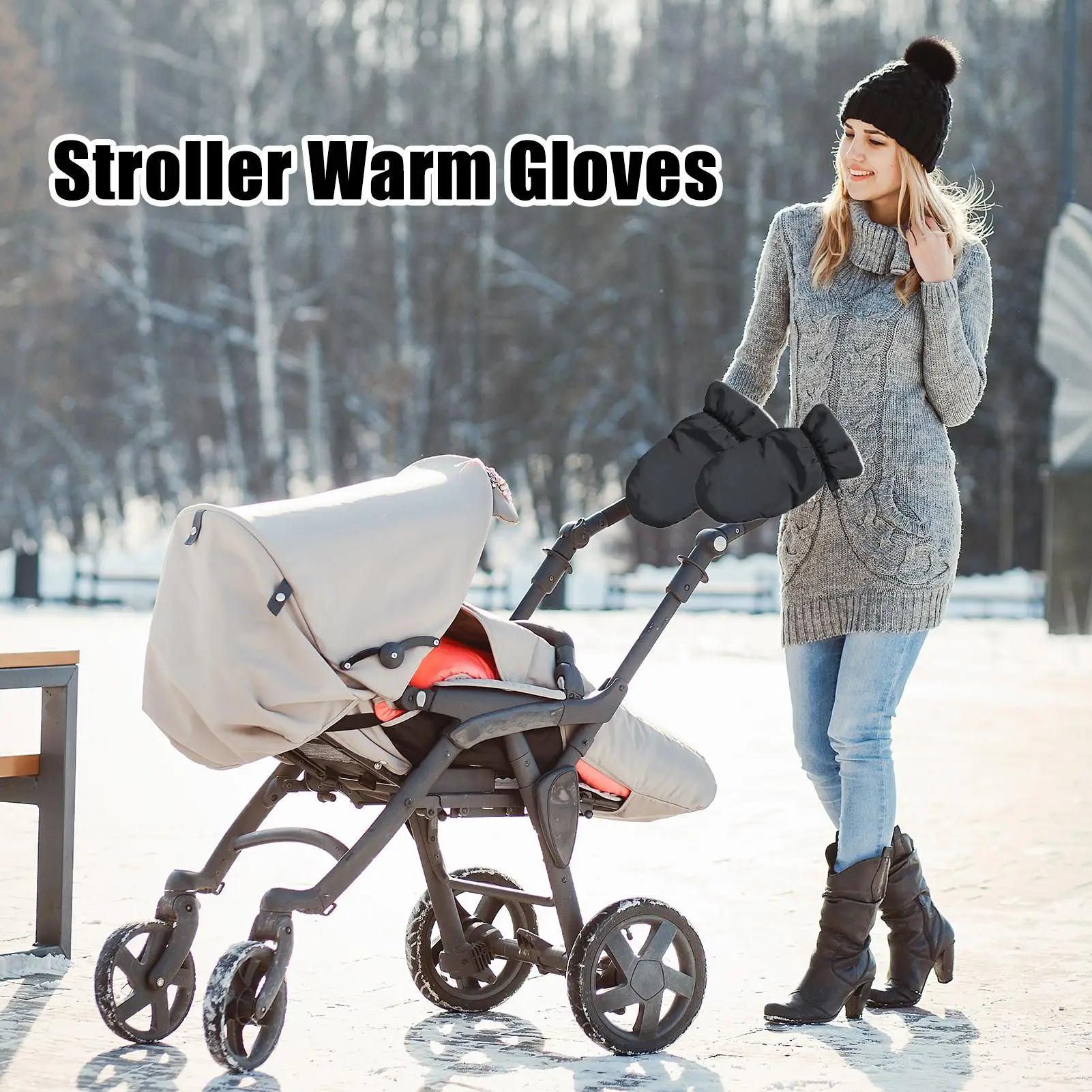 Baby Stroller Gloves Windproof Cold Weather Hand Warm Muff Fleece Lined Waterproof Thermal Mittens For Protection Comfort
Baby Stroller Gloves Windproof Cold Weather Hand Warm Muff Fleece Lined Waterproof Thermal Mittens For Protection Comfort