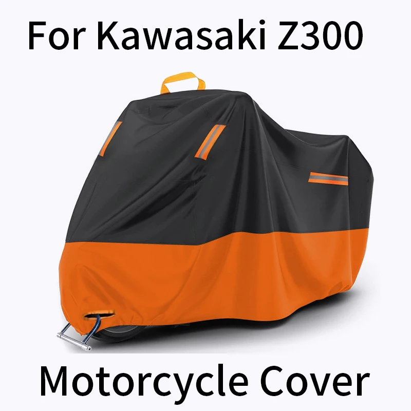 Для Kawasaki Z300, водонепроницаемый УФ-пылезащитный чехол для мотоцикла со светоотражающими полосками, отверстиями для замка и сумкой для хранения
Для Kawasaki Z300, водонепроницаемый УФ-пылезащитный чехол для мотоцикла со светоотражающими полосками, отверстиями для замка и сумкой для хранения