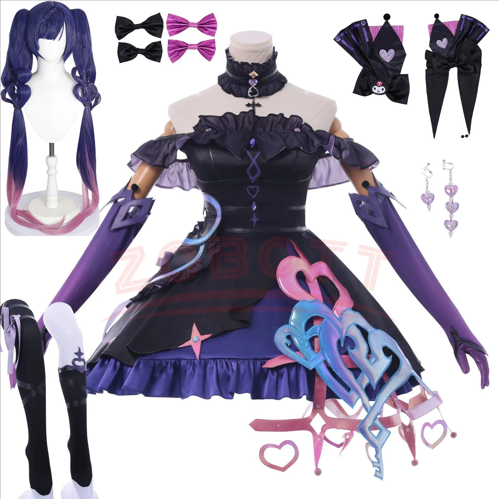 Game Honor of Kings Angela Heart of Coolomi Cosplay Costume Wig Uniform Halloween Carnival Party Christmas Play Role Clothes
Game Honor of Kings Angela Heart of Coolomi Cosplay Costume Wig Uniform Halloween Carnival Party Christmas Play Role Clothes