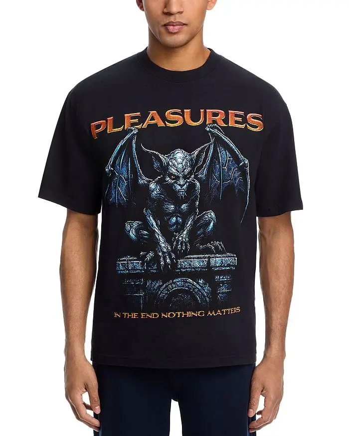 Pleasures Gargoyle Graphic Logo Tee --- High-end Luxury Is for Both Men and Women Top Y2k
Pleasures Gargoyle Graphic Logo Tee --- High-end Luxury Is for Both Men and Women Top Y2k
