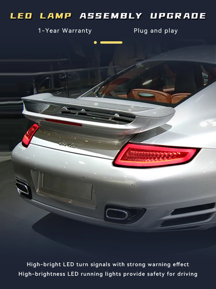 Car Styling for Porsche 911 997.1 2005-2008 Tail Lights Upgrade LED Taillight DRL Brake Reversing Tools Automotive Accessories
Car Styling for Porsche 911 997.1 2005-2008 Tail Lights Upgrade LED Taillight DRL Brake Reversing Tools Automotive Accessories