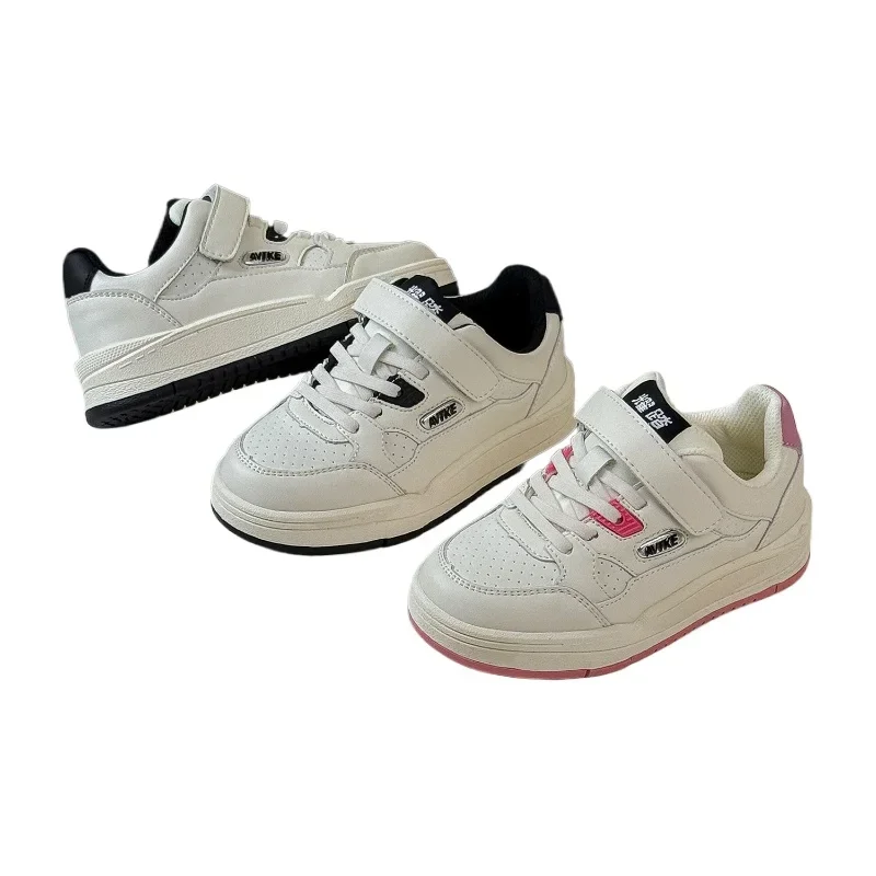 Spring Children Boy Girls Microfiber Leather White Sneakers Kids Toddler Fashionable Versatile Lightweight Tennis Trainers
Spring Children Boy Girls Microfiber Leather White Sneakers Kids Toddler Fashionable Versatile Lightweight Tennis Trainers