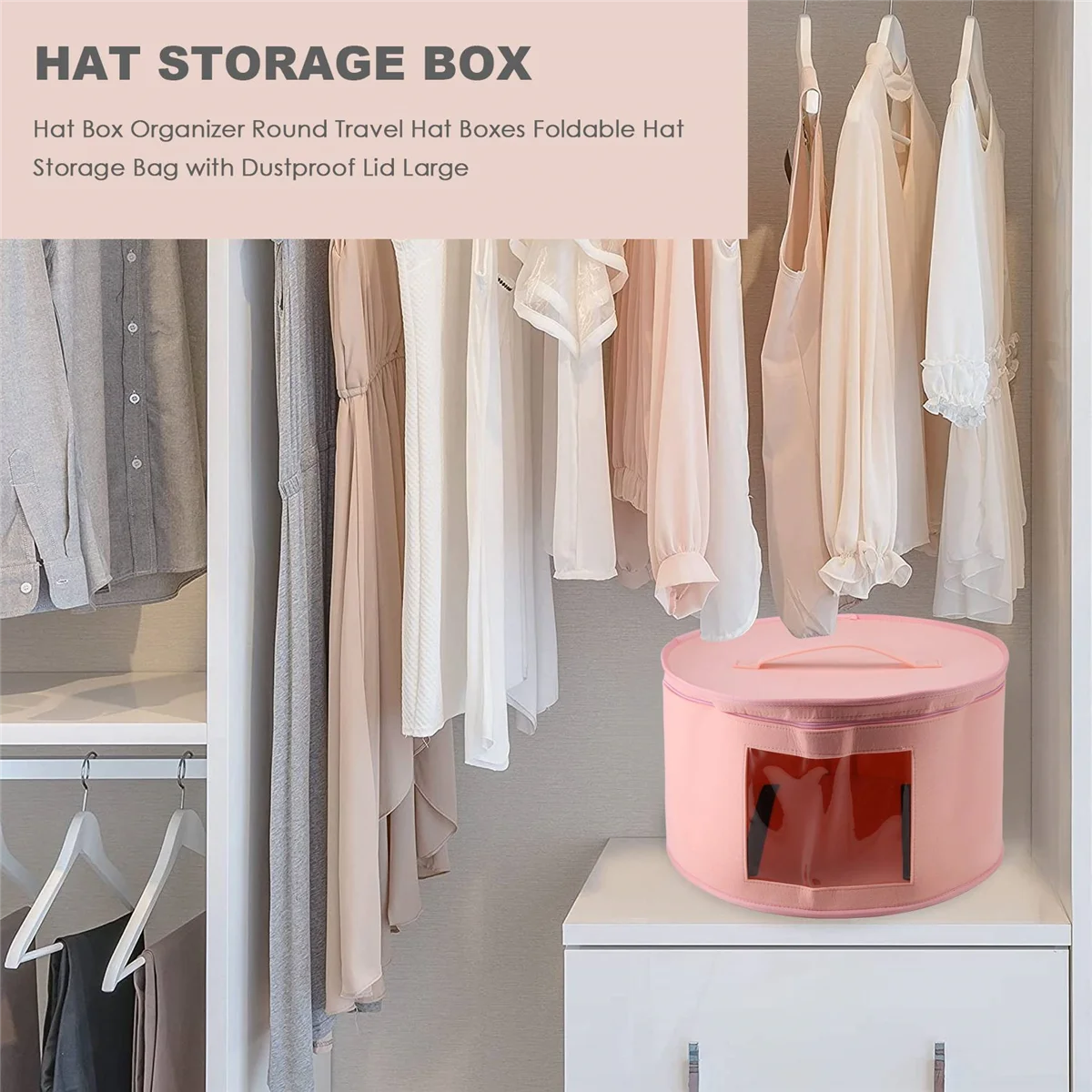 Highly Recommended.Hat Box Organizer Round Travel Hat Boxes Foldable Hat Storage Bag C
Highly Recommended.Hat Box Organizer Round Travel Hat Boxes Foldable Hat Storage Bag C