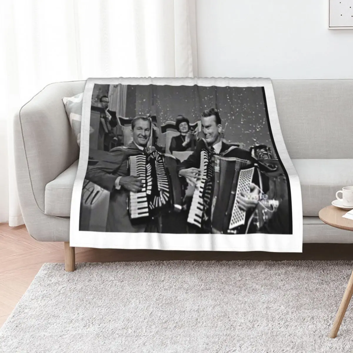 Lawrence Welk & Myron Floren Throw Blanket Wrinkle Resistant Lightweight Blanket
Lawrence Welk & Myron Floren Throw Blanket Wrinkle Resistant Lightweight Blanket
