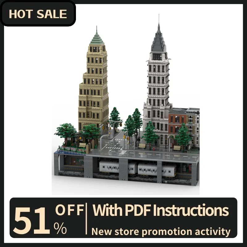 New City Hot Selling Street View Moc Modular New York Subway Model Building Blocks Diy Creative Ideas Kids Toys Birthday Gift
New City Hot Selling Street View Moc Modular New York Subway Model Building Blocks Diy Creative Ideas Kids Toys Birthday Gift