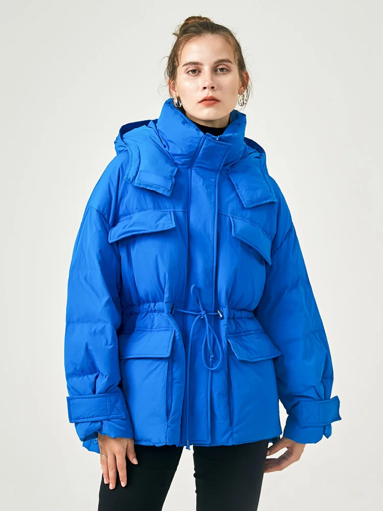 Warm 2023 New Winter Women Hooded Short Parkas Lady Soft Loose 90% White Duck Down Jacket Female Adjustable Waist Coat
Warm 2023 New Winter Women Hooded Short Parkas Lady Soft Loose 90% White Duck Down Jacket Female Adjustable Waist Coat