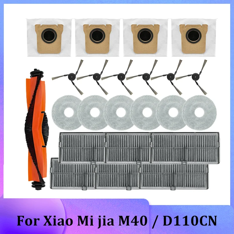 Accessories For Xiaomi Mijia M40 D110CN RobotVacuum Cleaner Spare Parts Main Side Brush Mop Cloth Filter Dust Bag Replacement
Accessories For Xiaomi Mijia M40 D110CN RobotVacuum Cleaner Spare Parts Main Side Brush Mop Cloth Filter Dust Bag Replacement