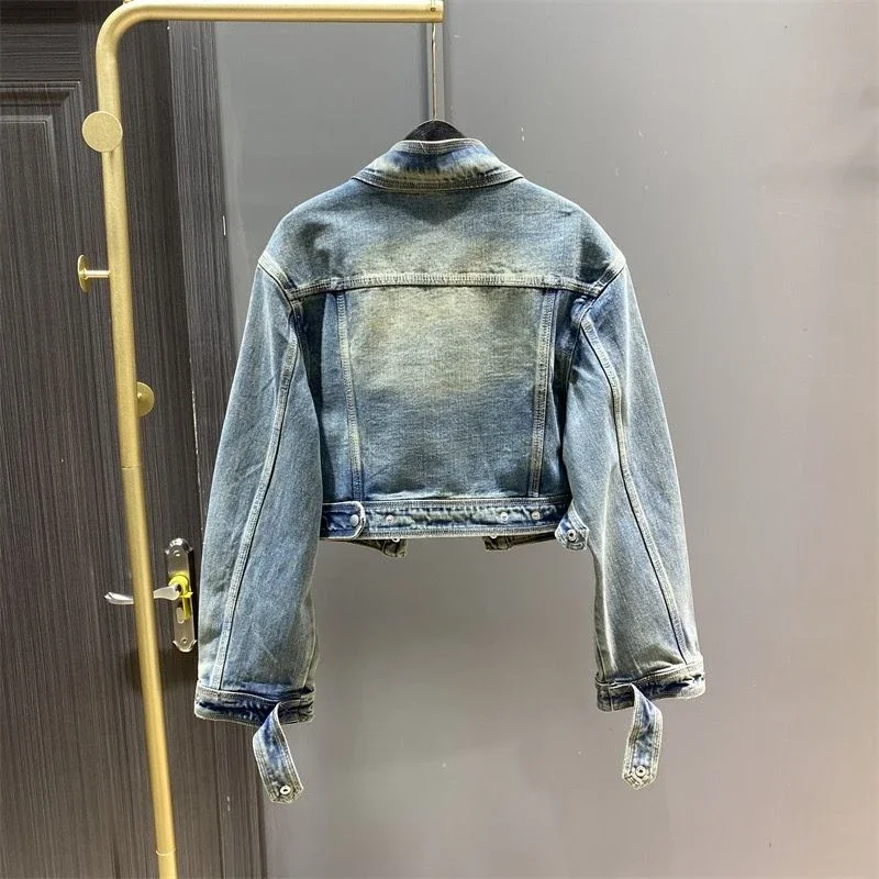 Long Sleeve Crop Female Jeans Coats Short Small Korean Popular Clothes Women's Denim Jackets Harajuku 2025 Trend New Collection
Long Sleeve Crop Female Jeans Coats Short Small Korean Popular Clothes Women's Denim Jackets Harajuku 2025 Trend New Collection