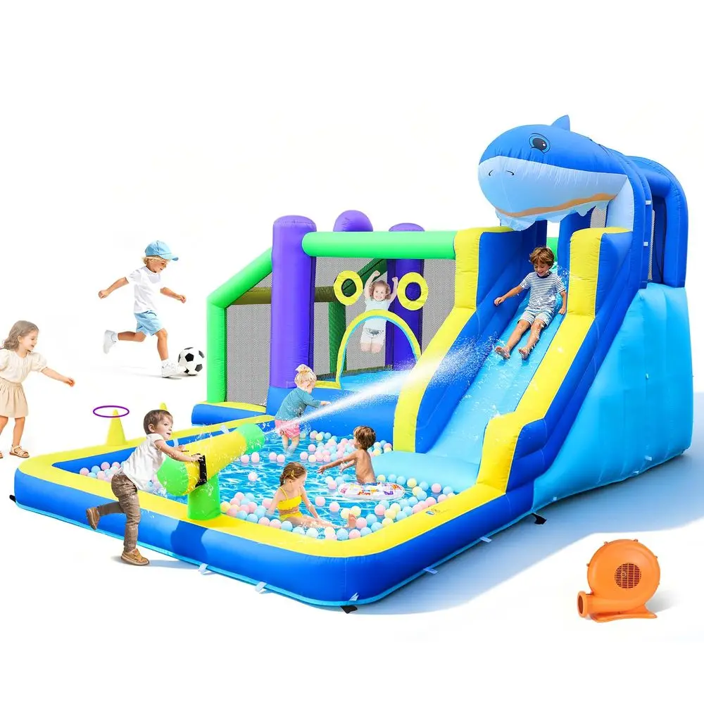 Water Slide, 10in1 Bounce House with Jumping Area, Splash Pool, Climbing Wall, 13.3x11.3FT Heavy Duty Bouncy Castle for Kids, O
Water Slide, 10in1 Bounce House with Jumping Area, Splash Pool, Climbing Wall, 13.3x11.3FT Heavy Duty Bouncy Castle for Kids, O