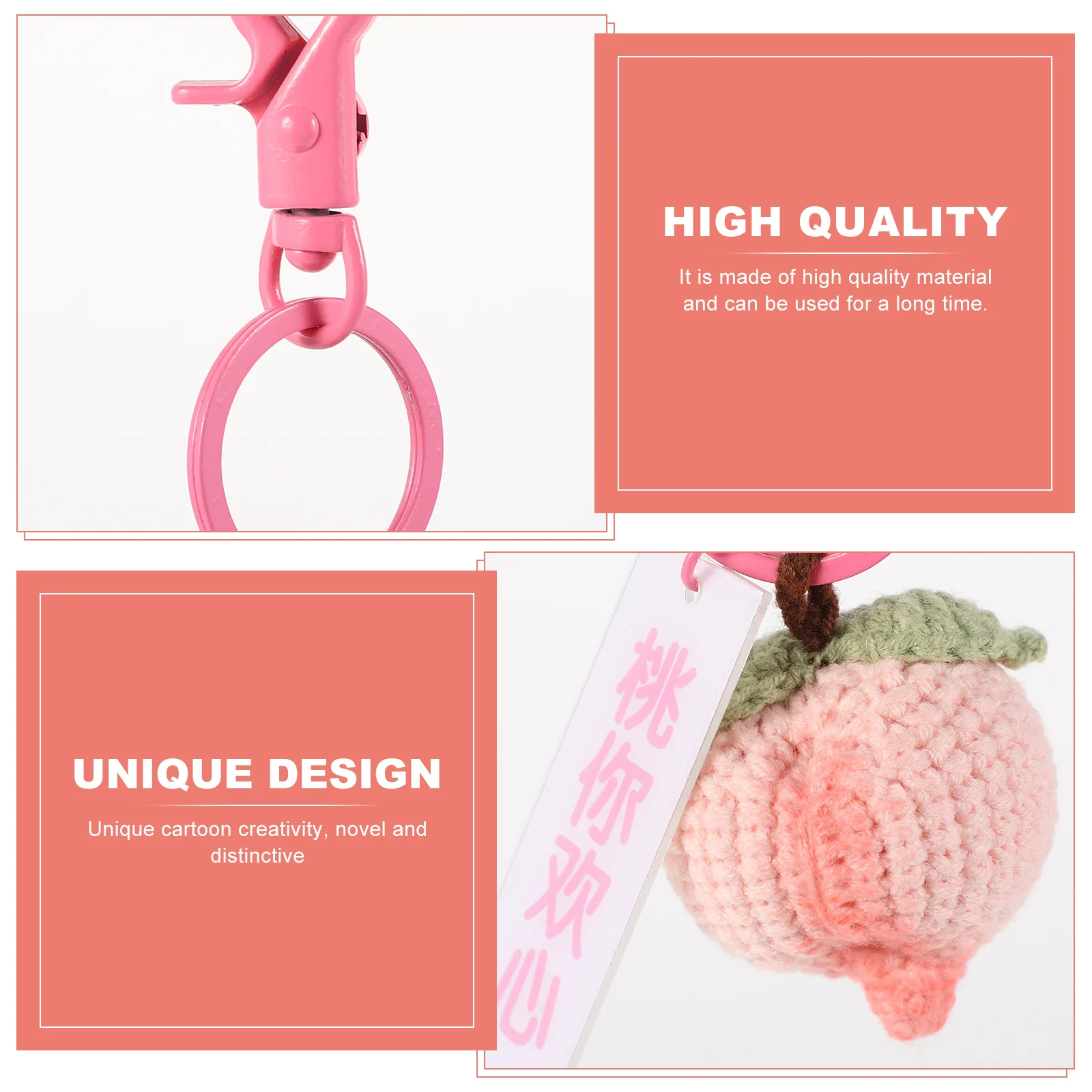 1Pcs Peach Key Ring High Quality Creative Keychain Bag Decoration Small Pendant Key Holder Unique Gift Accessory Pink
1Pcs Peach Key Ring High Quality Creative Keychain Bag Decoration Small Pendant Key Holder Unique Gift Accessory Pink