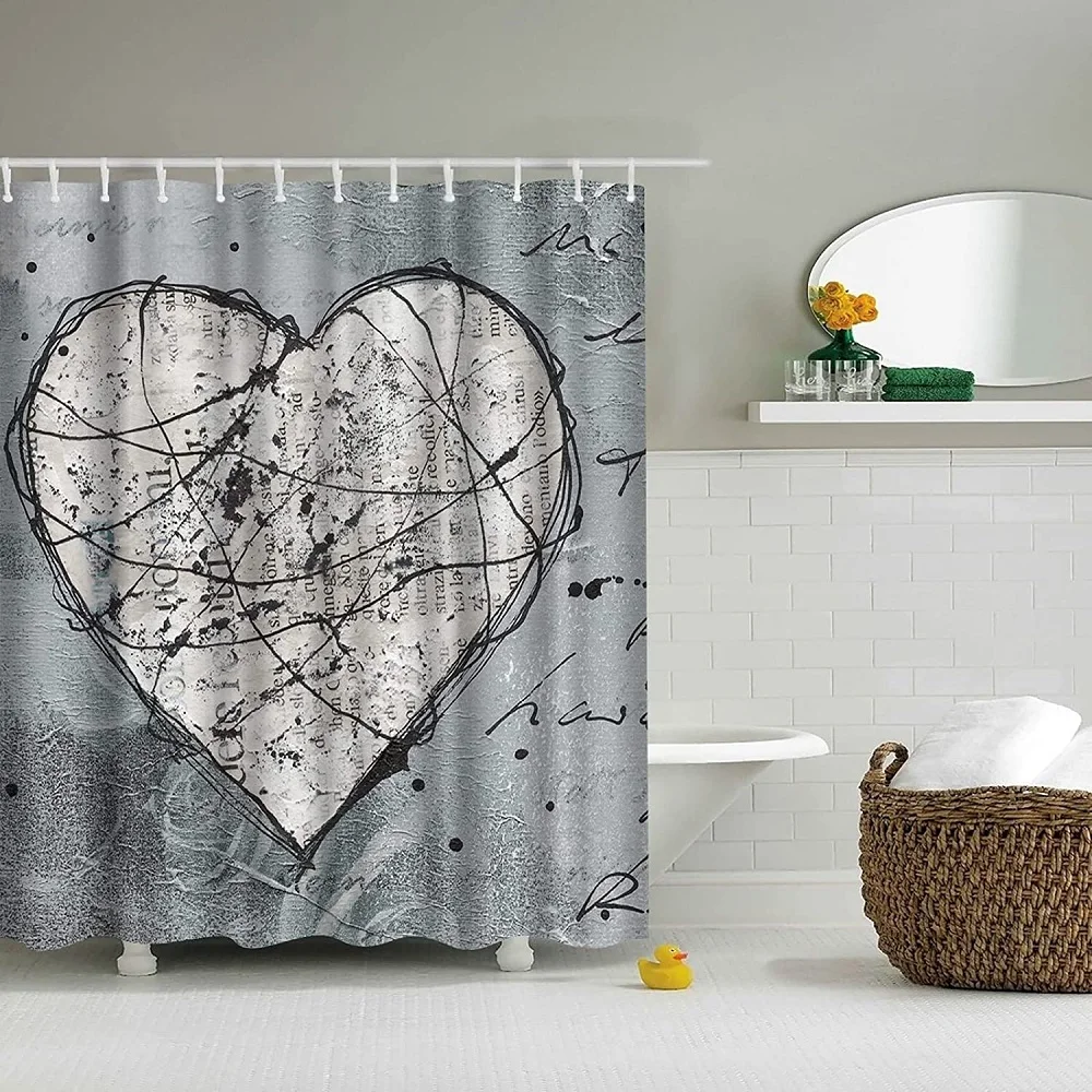 Vintage Artsbay Shower Curtain Abstract Love Heart Shape Romantic Valentine's Waterproof Fabric Bath Curtains Bathroom Decor
Vintage Artsbay Shower Curtain Abstract Love Heart Shape Romantic Valentine's Waterproof Fabric Bath Curtains Bathroom Decor