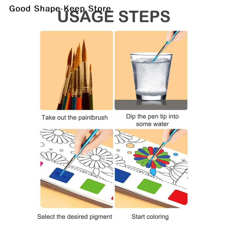 Набор из 12 альбомов для рисования акварелью, портативная книга для граффити и раскрашивания с кистью для детей
Набор из 12 альбомов для рисования акварелью, портативная книга для граффити и раскрашивания с кистью для детей