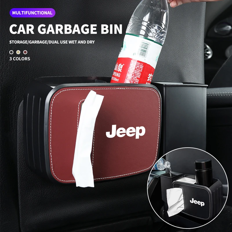 Car Seat Back Organizer Cup Holder Trash Can Storage Box Garbage Bag For Jeep Wrangler Cherokee Grand Compass Renegade Patriot
Car Seat Back Organizer Cup Holder Trash Can Storage Box Garbage Bag For Jeep Wrangler Cherokee Grand Compass Renegade Patriot