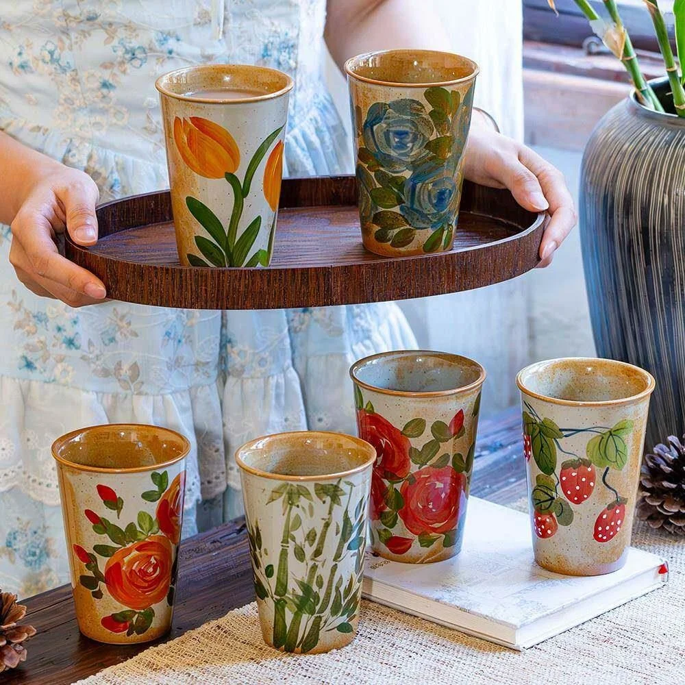 Jingdezhen Ceramic Cola Cup Water Cup Glazed under Color Chinese Style Home Vintage Clay Tea Cup Hot Drink Cup Coffee Cup
Jingdezhen Ceramic Cola Cup Water Cup Glazed under Color Chinese Style Home Vintage Clay Tea Cup Hot Drink Cup Coffee Cup