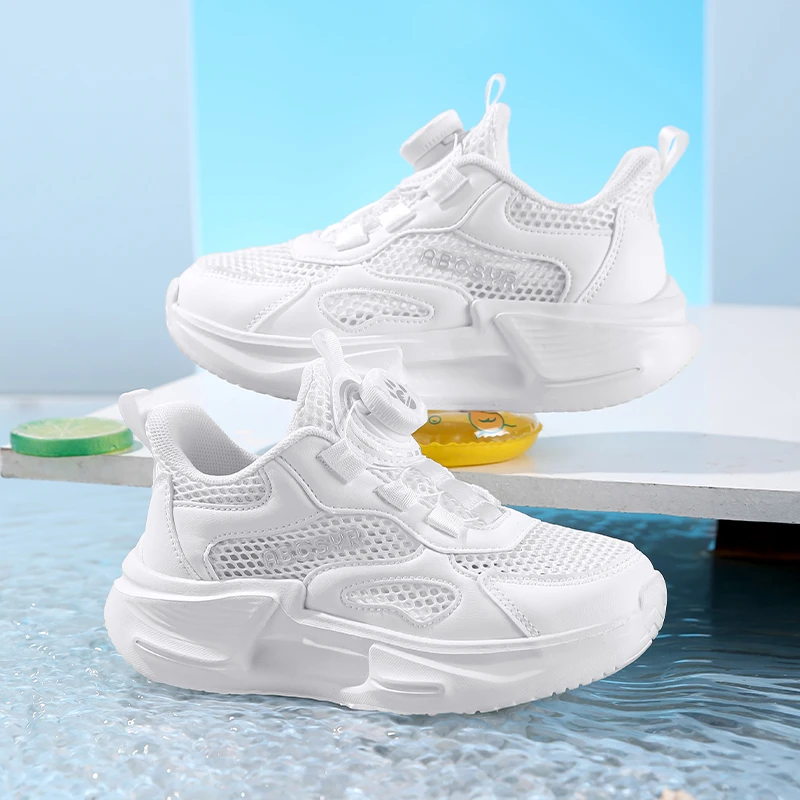 Children Summer Sports Sneakers Full Hollow Mesh Soft Rubber Sole Shock Absorption Footwear for All-day Long Time Wearing
Children Summer Sports Sneakers Full Hollow Mesh Soft Rubber Sole Shock Absorption Footwear for All-day Long Time Wearing