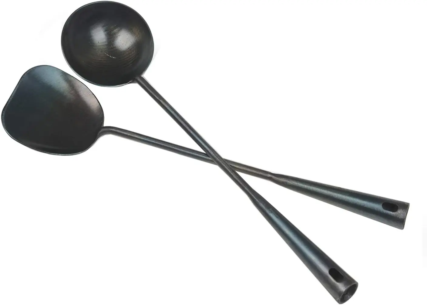 Traditional Hand-Hammered Iron Wok Utensil Set with Long Hollow Handle, Durable for Cooking
Traditional Hand-Hammered Iron Wok Utensil Set with Long Hollow Handle, Durable for Cooking