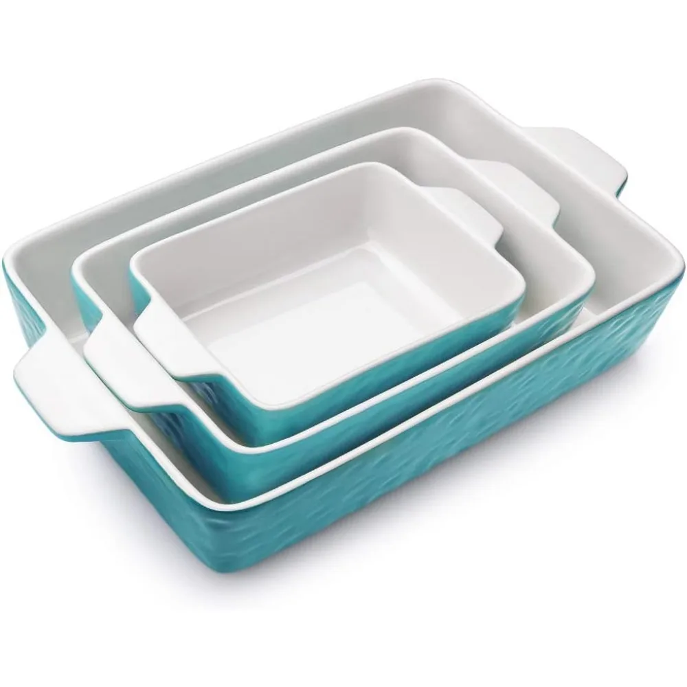 Porcelain Baking Pan Deep, Bakeware for Baking, Cooking, Wedding Gift, Set of 3, Bakings Dishes & Pans
Porcelain Baking Pan Deep, Bakeware for Baking, Cooking, Wedding Gift, Set of 3, Bakings Dishes & Pans