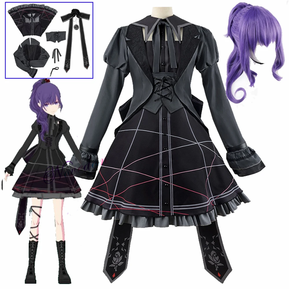 Аниме PJSK Project Sekai Colorful Stage Feat Косплей Asahina Mafuyu Maid Лолита Платье Наряд Черная Униформа Косплей Костюм Парик
Аниме PJSK Project Sekai Colorful Stage Feat Косплей Asahina Mafuyu Maid Лолита Платье Наряд Черная Униформа Косплей Костюм Парик