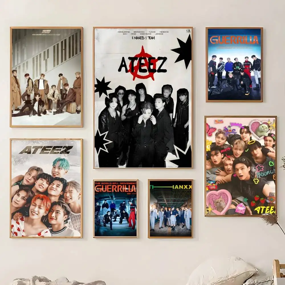Cool Korea Kpop Band A-ATEEZs Poster Painting Stickers For Wall Decoration Dorm Living Room Home Art Aesthetic Gift
Cool Korea Kpop Band A-ATEEZs Poster Painting Stickers For Wall Decoration Dorm Living Room Home Art Aesthetic Gift