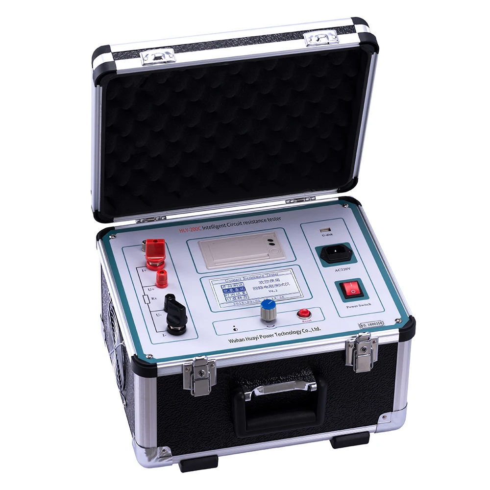 200A Circuit Breaker Contact Resistance Test Equipment Loop Resistance Ohmmeter Tester
200A Circuit Breaker Contact Resistance Test Equipment Loop Resistance Ohmmeter Tester