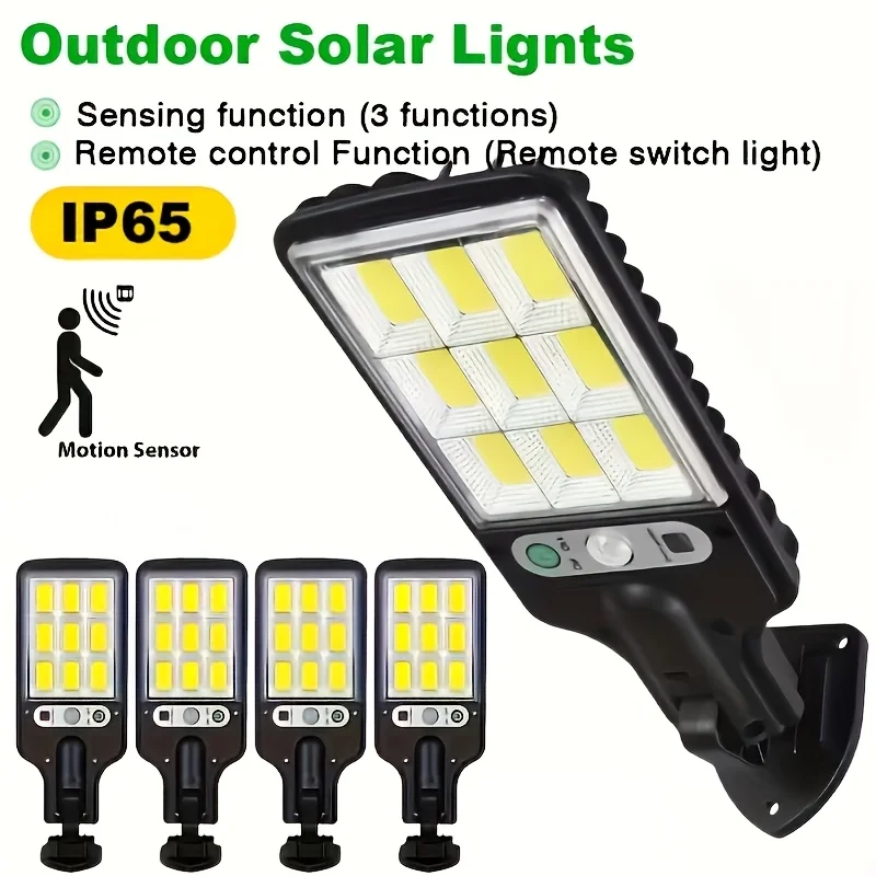 4/8pcs-128COB Solar Security Wall Light -with Motion Sensor & Remote Control, 3 Adjustable Lighting Modes, Waterproof, Auto-On At Dusk, Wireless, Easy Install, for Porch Patio Pathway Garage, Garden Illumination-Outdoor Solar Street Light Search
4/8pcs-128COB Solar Security Wall Light -with Motion Sensor & Remote Control, 3 Adjustable Lighting Modes, Waterproof, Auto-On At Dusk, Wireless, Easy Install, for Porch Patio Pathway Garage, Garden Illumination-Outdoor Solar Street Light Search