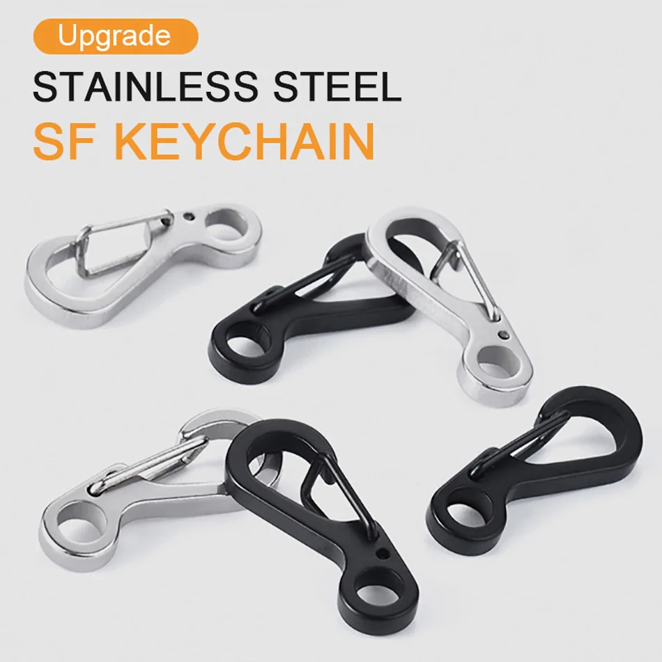 Camping Carabiner Stainless Steel Survival Climbing SF Spring Backpack Clasps Keychain Carabiners Tactical Bottle Hook Key Chain
Camping Carabiner Stainless Steel Survival Climbing SF Spring Backpack Clasps Keychain Carabiners Tactical Bottle Hook Key Chain