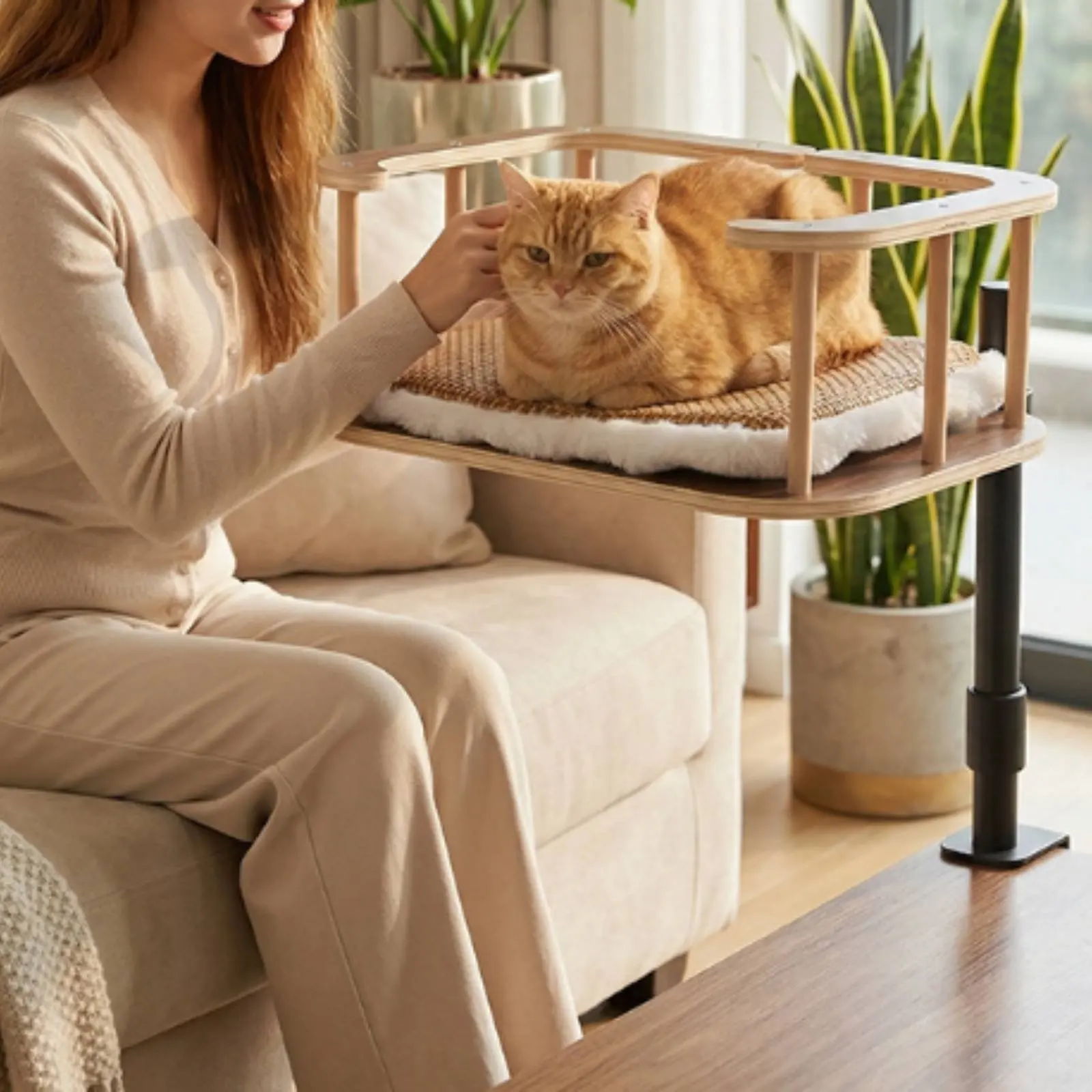 Pet Desk Bed No-Drill Install Table Clamp Pet Bed Pet Furniture Easy Installation Elevated Design for Sofa Side
Pet Desk Bed No-Drill Install Table Clamp Pet Bed Pet Furniture Easy Installation Elevated Design for Sofa Side