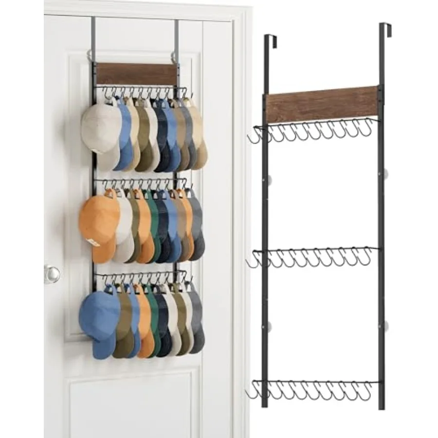 3-Tier Over te Door at Rack wit 30 ooks Mounted at Organizer Baball Cap Stoe, Cap older Gifts Men Dad, Crist Prents
3-Tier Over te Door at Rack wit 30 ooks Mounted at Organizer Baball Cap Stoe, Cap older Gifts Men Dad, Crist Prents