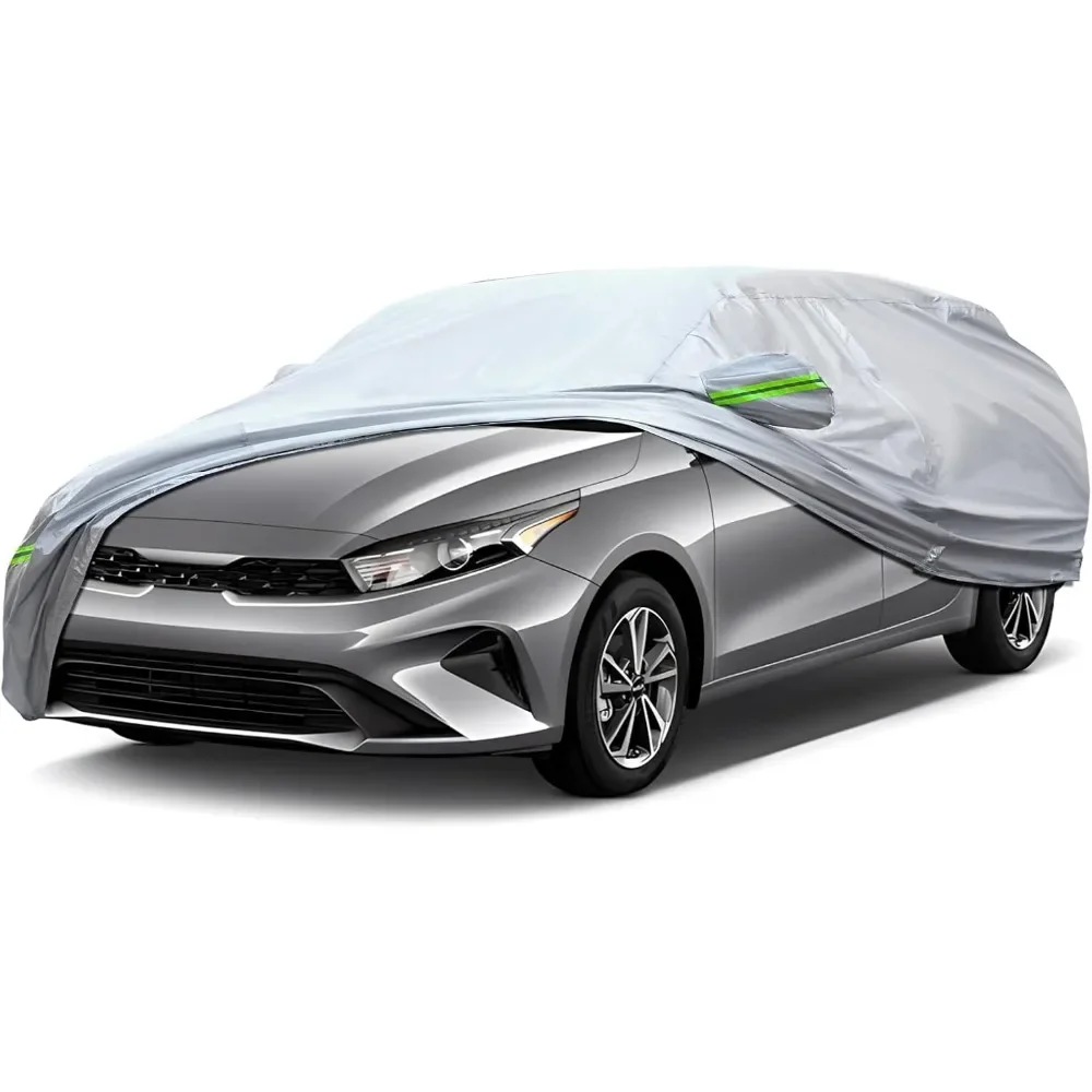6-Layer Waterproof UV Snow Dust Scratch Car Cover, Reflective Strips, 178-189" Sedan
6-Layer Waterproof UV Snow Dust Scratch Car Cover, Reflective Strips, 178-189" Sedan