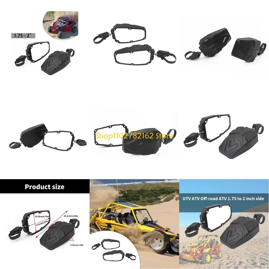 547B 2x Offroads UTV Side Mirrors with Wide Compatibility, Fits 1.75 2 Inch Roll Bars Cage Beach, Adds and Support
547B 2x Offroads UTV Side Mirrors with Wide Compatibility, Fits 1.75 2 Inch Roll Bars Cage Beach, Adds and Support