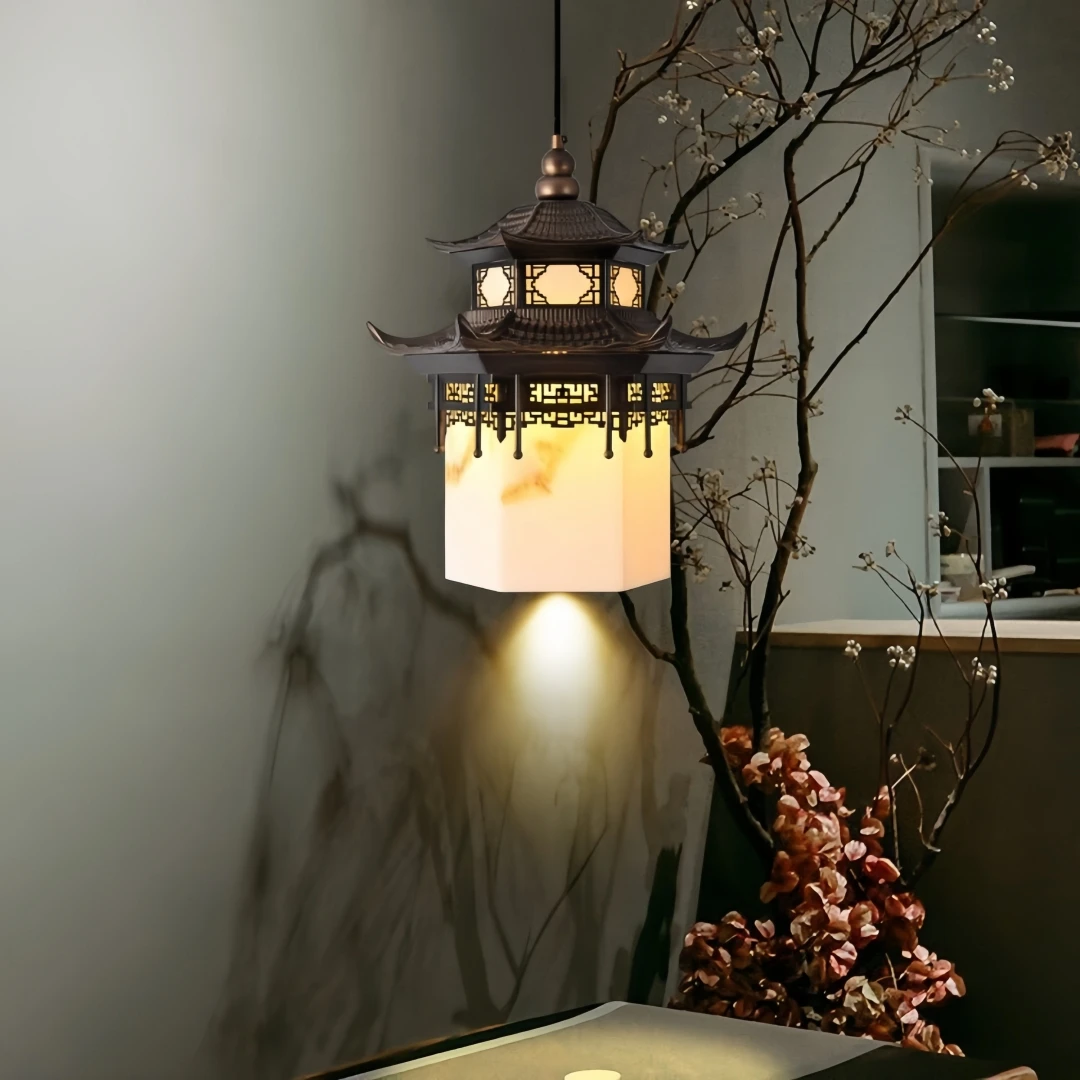 New Chinese Pavilion Pendant Light Traditional Hanging Lamp for Tea Room Restaurant Home Decor E27
New Chinese Pavilion Pendant Light Traditional Hanging Lamp for Tea Room Restaurant Home Decor E27