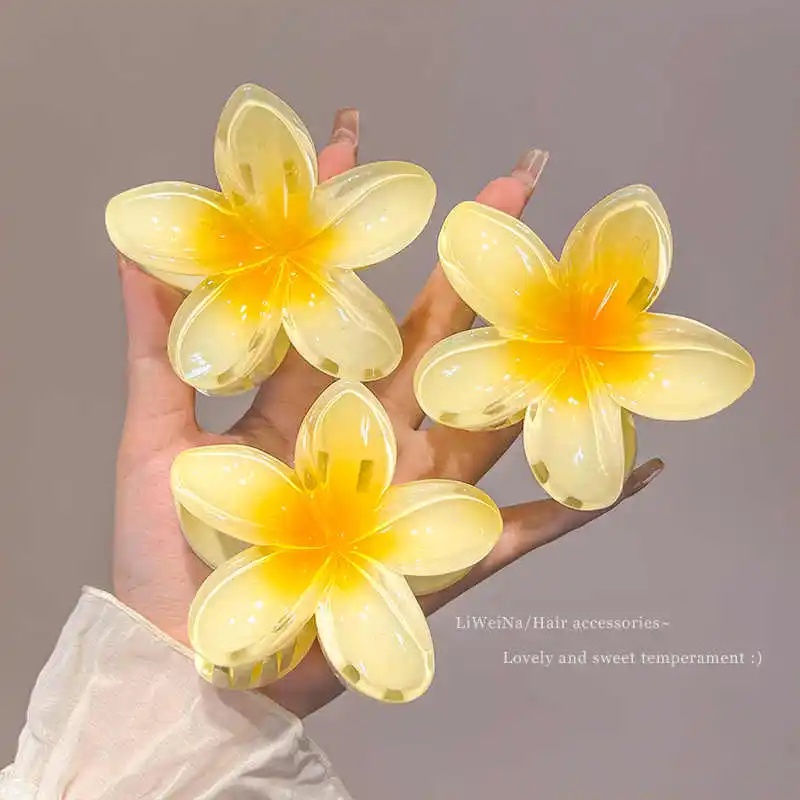 3Pcs Hawaii Plumeria Hair Claw Clips Non-slip Flower Hair Clip for Thick Thin Hair Strong Hold Hair Claws Hair
3Pcs Hawaii Plumeria Hair Claw Clips Non-slip Flower Hair Clip for Thick Thin Hair Strong Hold Hair Claws Hair