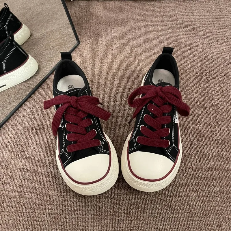 Women's Canvas Shoes Spring Flat Shoes Solid Color Student Sneakers Girls Skateboard Vulcanized Tennis Women 2026 Zapatillas
Women's Canvas Shoes Spring Flat Shoes Solid Color Student Sneakers Girls Skateboard Vulcanized Tennis Women 2026 Zapatillas