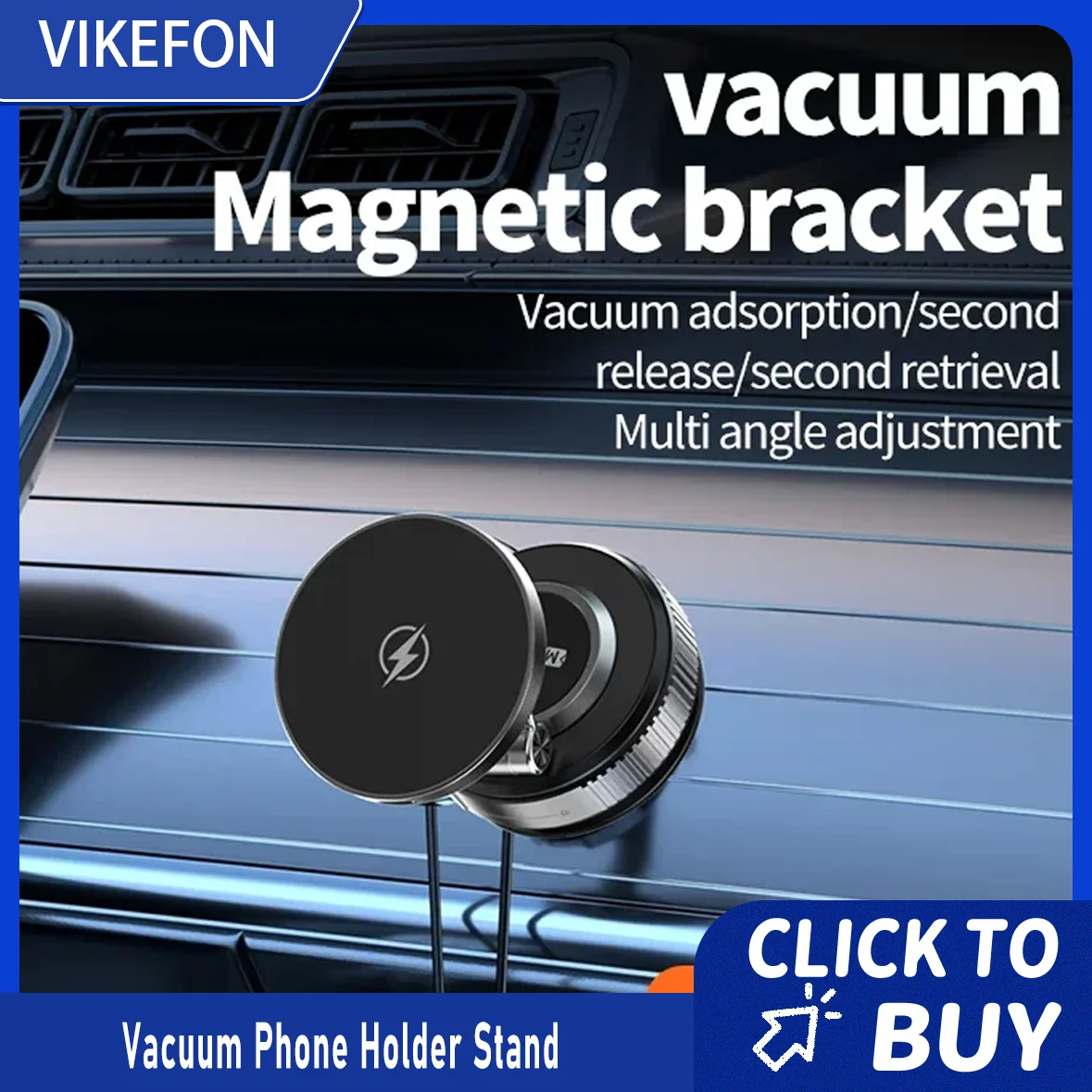 Вакуумный держатель для телефона, магнитное беспроводное зарядное устройство для Magsafe iPhone 17-12 Pro Max 360 ° Регулируемая приборная панель автомобиля на присоске
Вакуумный держатель для телефона, магнитное беспроводное зарядное устройство для Magsafe iPhone 17-12 Pro Max 360 ° Регулируемая приборная панель автомобиля на присоске