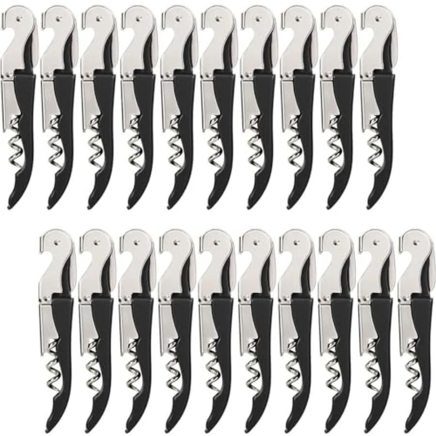 Wine Opener Bulk 20-Pack for Bartender, Profional Waiter Corkscrew Wine Key for Servers and Restaurant, Double Hinged Wine Bott
Wine Opener Bulk 20-Pack for Bartender, Profional Waiter Corkscrew Wine Key for Servers and Restaurant, Double Hinged Wine Bott