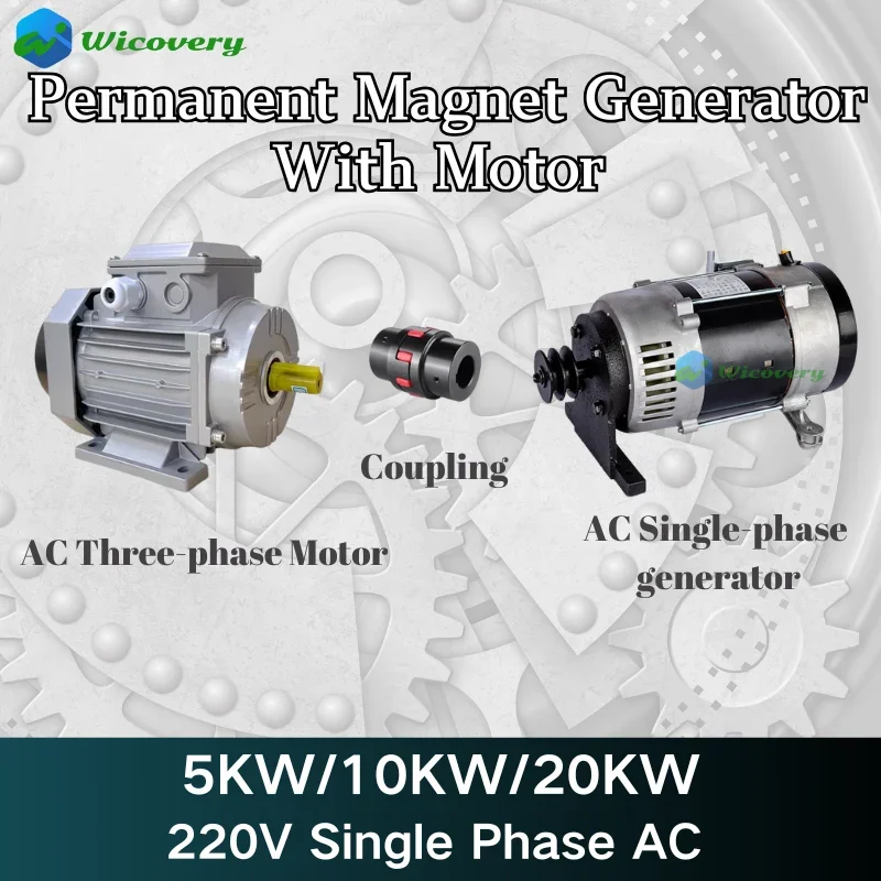 Home Use Permanent Magnet Generator 10KW 20KW 5KW 220V Single AC Alternator 3000 RPM Motor Drive Water Wind TurbineSingle Phase
Home Use Permanent Magnet Generator 10KW 20KW 5KW 220V Single AC Alternator 3000 RPM Motor Drive Water Wind TurbineSingle Phase