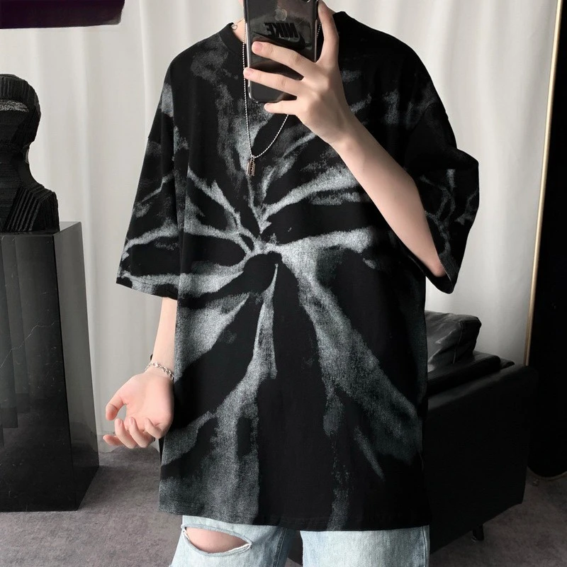 Motorcycle Trendy Cool Dark Style Niche Design Tie-Dye Short-Sleeved Trendy Brand Male and Female Couple Half-Sleeve
Motorcycle Trendy Cool Dark Style Niche Design Tie-Dye Short-Sleeved Trendy Brand Male and Female Couple Half-Sleeve