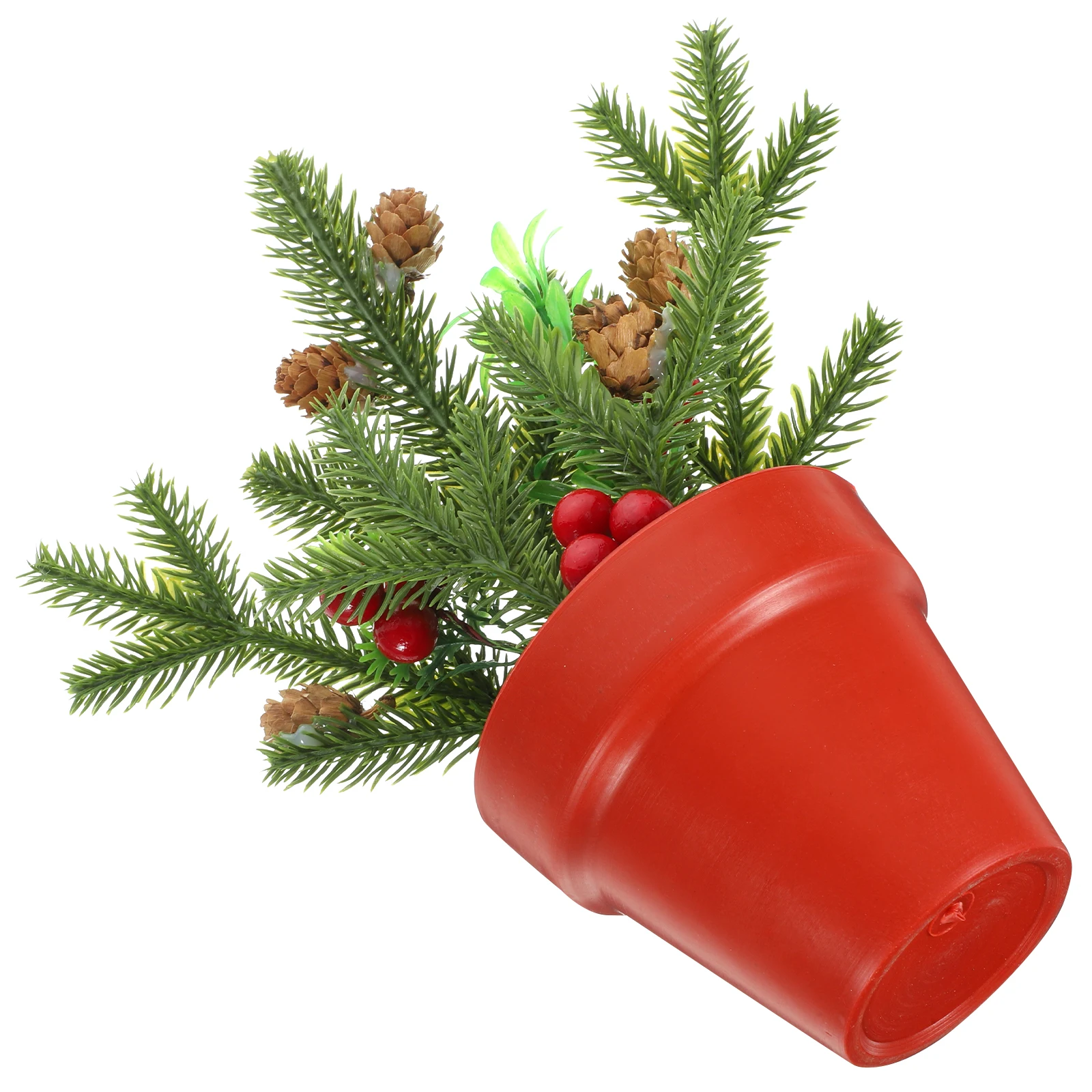 Simulated Pine Branch Decoration Mini Artificial Christmas Potted Plant Creative Indoor Adornment for Shelf Home Bar Hotel
Simulated Pine Branch Decoration Mini Artificial Christmas Potted Plant Creative Indoor Adornment for Shelf Home Bar Hotel