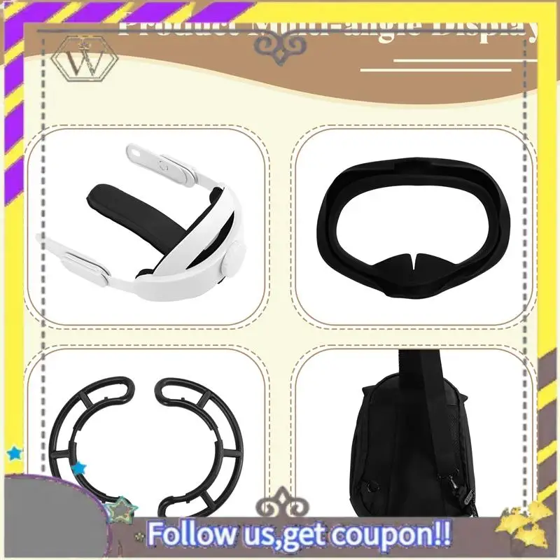 New For Quest 3S Elite Head Strap With Host Protective Cover Controller Protector And Lens Cover For Quest 3S Accessories
New For Quest 3S Elite Head Strap With Host Protective Cover Controller Protector And Lens Cover For Quest 3S Accessories