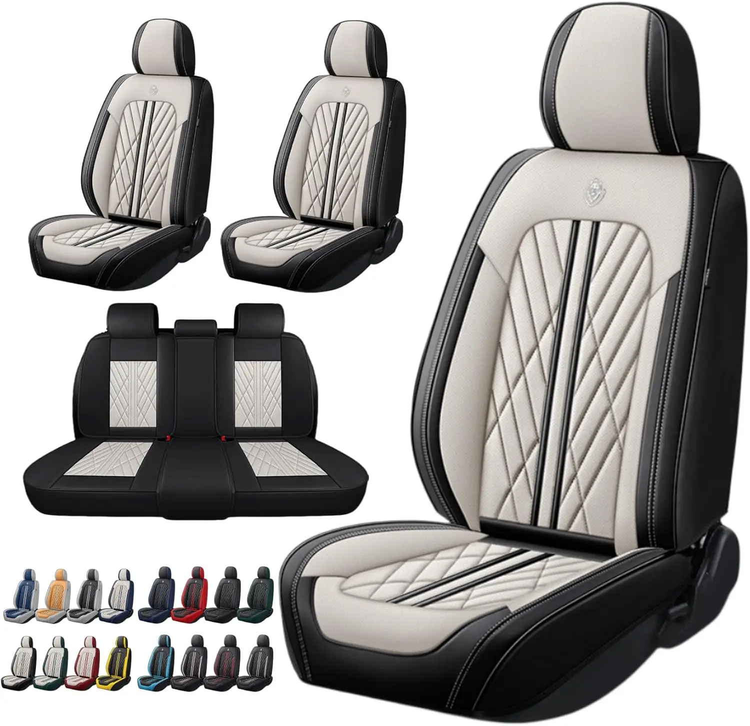 General fit waterproof and breathable soft goat leather automobile seat cover suit cushion protective cover for car SUV
General fit waterproof and breathable soft goat leather automobile seat cover suit cushion protective cover for car SUV