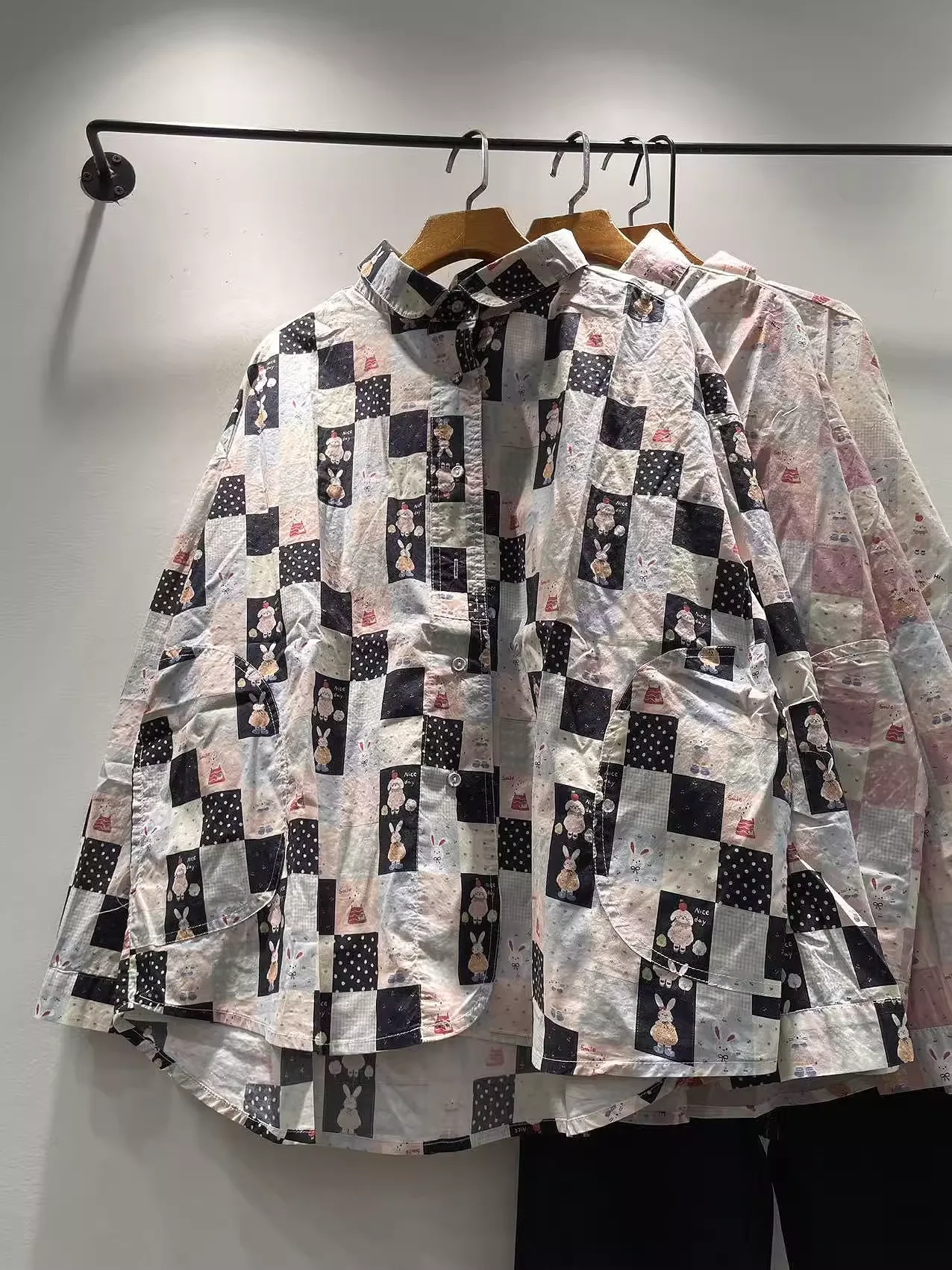 Бюст 128 см, рубашки большого размера из чистого хлопка для женщин, корейская мода, блузки с длинными рукавами и мультяшным принтом, модные рубашки в стиле Харадзюку 
Бюст 128 см, рубашки большого размера из чистого хлопка для женщин, корейская мода, блузки с длинными рукавами и мультяшным принтом, модные рубашки в стиле Харадзюку