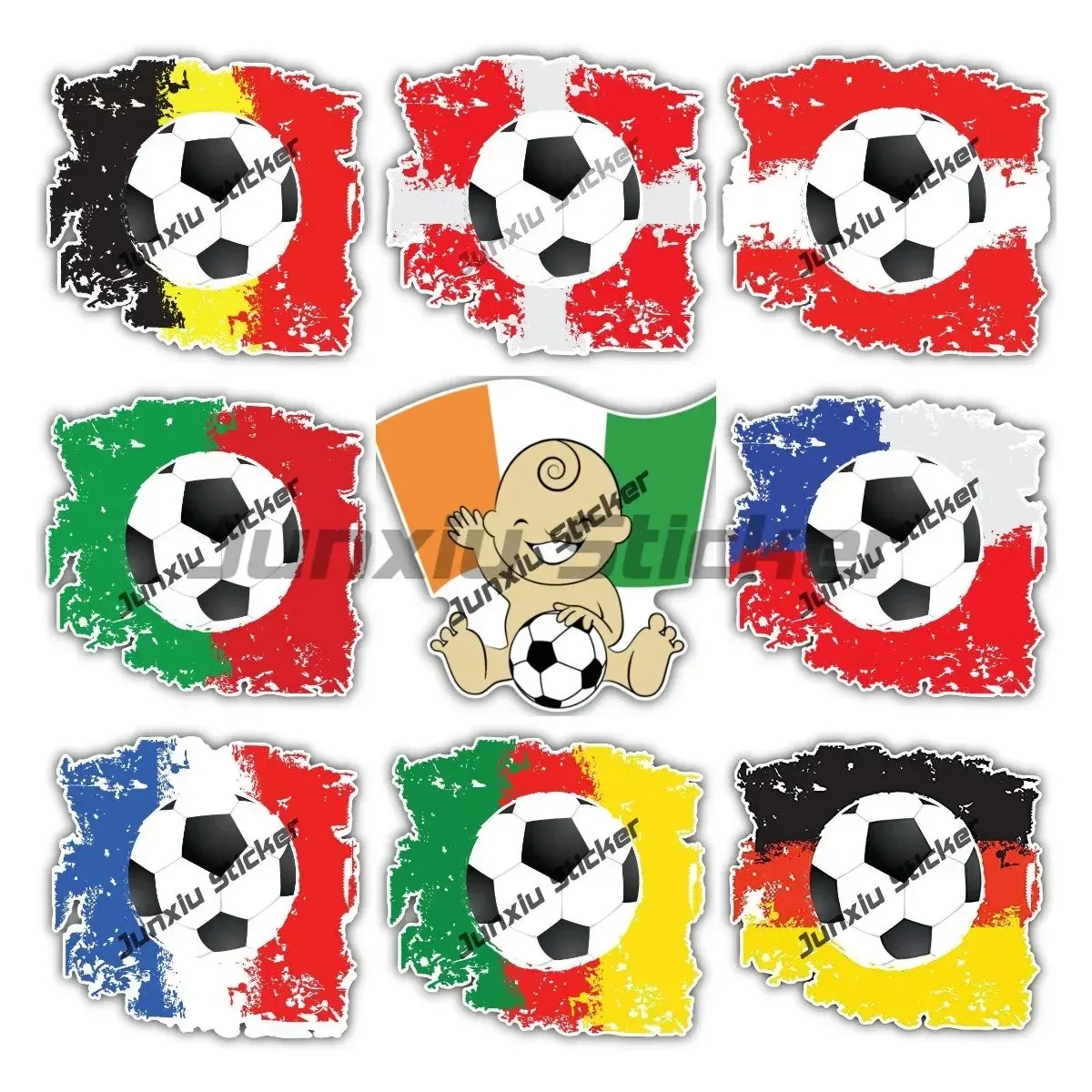 Flag Football Decal Creativity National Flag Map Stamp Soccer Sport Stickers for Cars Laptop Trunk Car Decoration Custom Decals
Flag Football Decal Creativity National Flag Map Stamp Soccer Sport Stickers for Cars Laptop Trunk Car Decoration Custom Decals