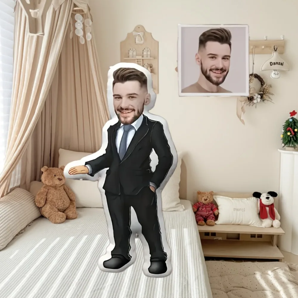 Custom Suit Man Pillow,Personalized Face Body,Double-Sided Print,Hidden Zipper,All Season Home Decor Gift Christmas Valentine
Custom Suit Man Pillow,Personalized Face Body,Double-Sided Print,Hidden Zipper,All Season Home Decor Gift Christmas Valentine
