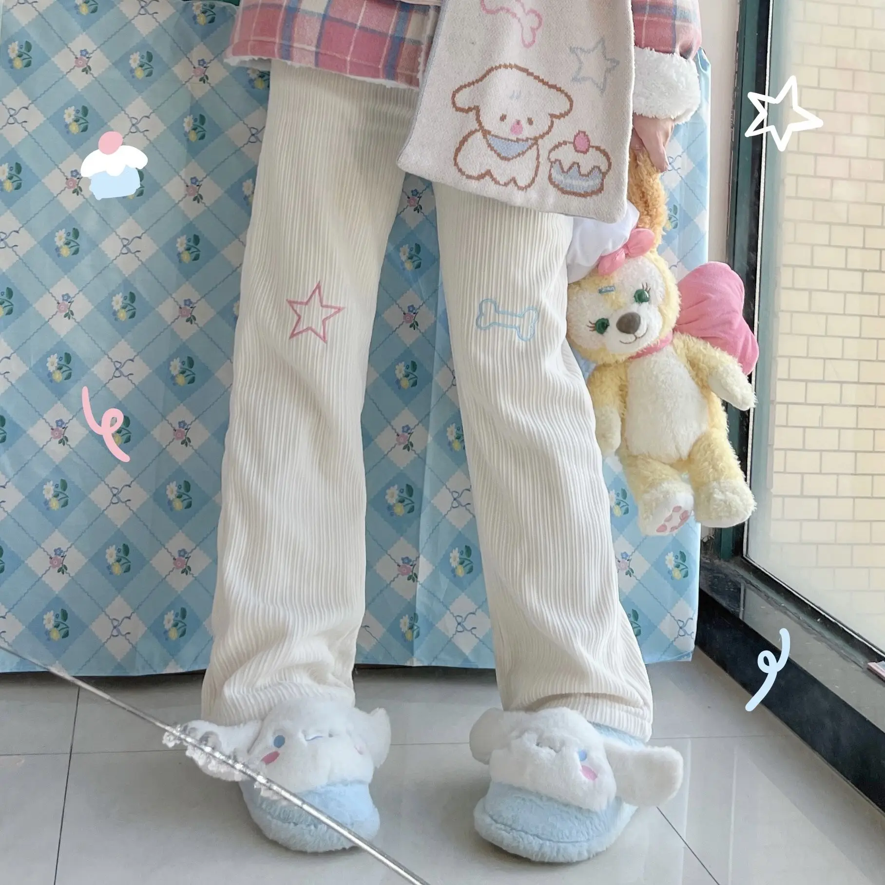 Japanese Kawaii E-girls Pink Pants Star Embroidery Loose Casual Corduroy Wide Leg Trousers Y2k Aesthetic Pantalones Mujer 2025
Japanese Kawaii E-girls Pink Pants Star Embroidery Loose Casual Corduroy Wide Leg Trousers Y2k Aesthetic Pantalones Mujer 2025