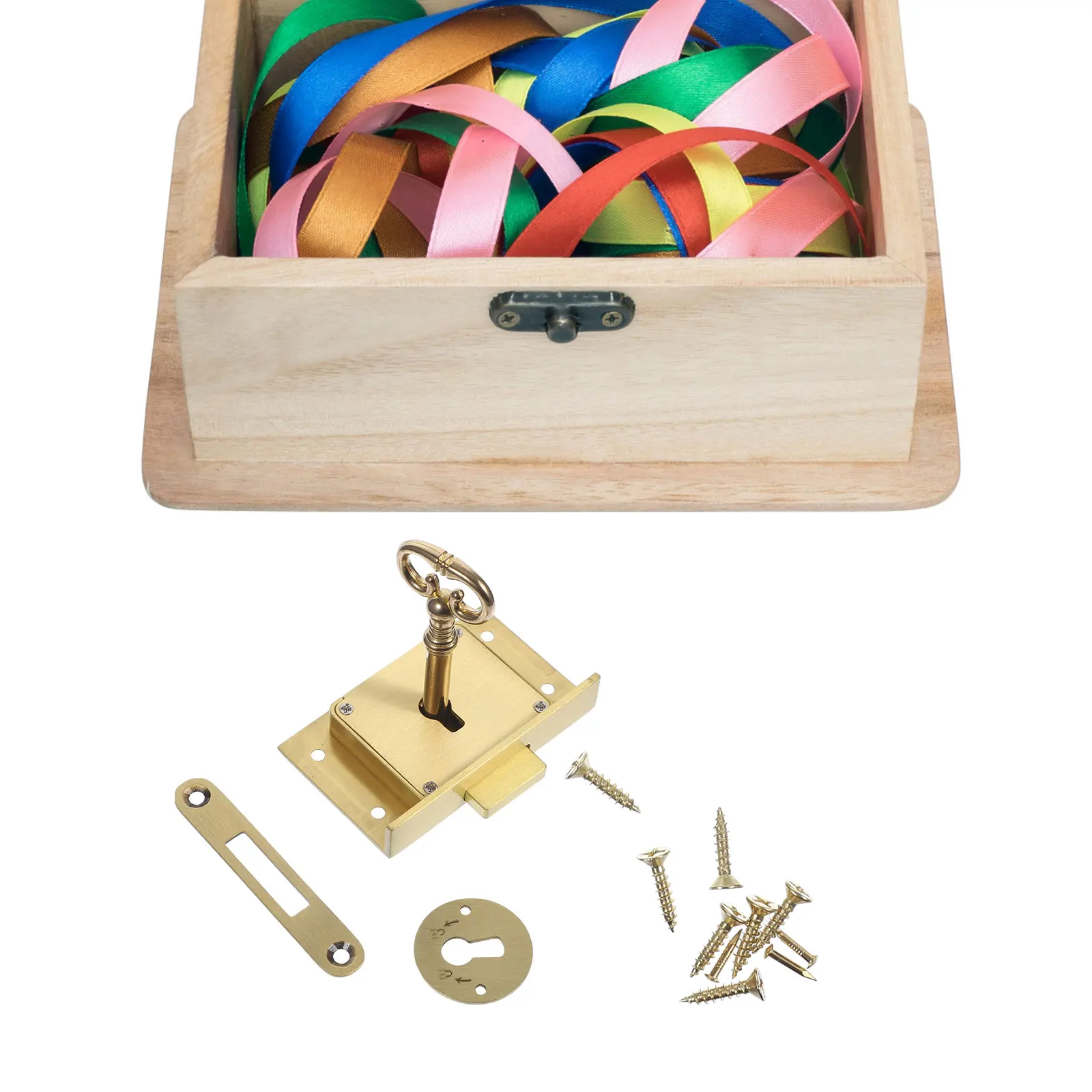 Retro Drawer Square Furniture Locks with Key for Desk Toolbox 4505B Brass Children Furniture Wooden Box Home Cabinet Lock File
Retro Drawer Square Furniture Locks with Key for Desk Toolbox 4505B Brass Children Furniture Wooden Box Home Cabinet Lock File